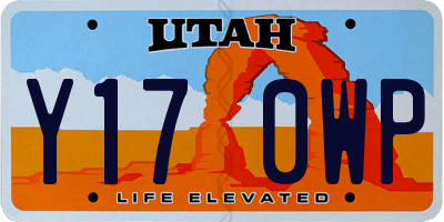 UT license plate Y170WP