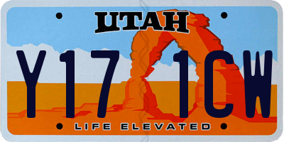 UT license plate Y171CW