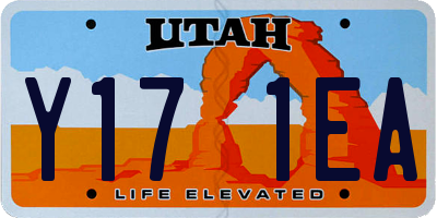 UT license plate Y171EA