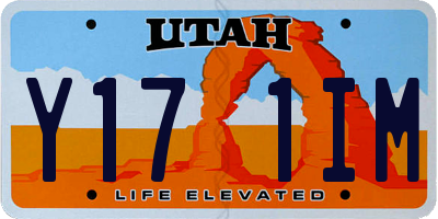 UT license plate Y171IM
