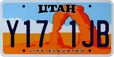 UT license plate Y171JB