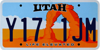 UT license plate Y171JM