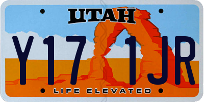 UT license plate Y171JR