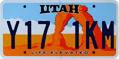 UT license plate Y171KM