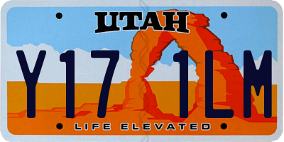 UT license plate Y171LM
