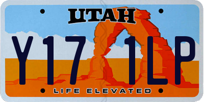 UT license plate Y171LP