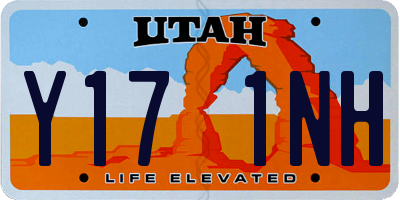 UT license plate Y171NH