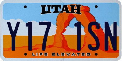 UT license plate Y171SN