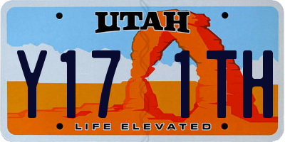 UT license plate Y171TH