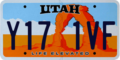 UT license plate Y171VF