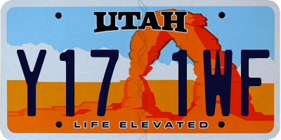 UT license plate Y171WF