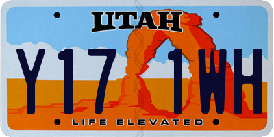 UT license plate Y171WH