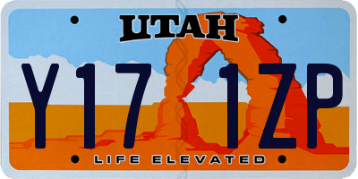 UT license plate Y171ZP