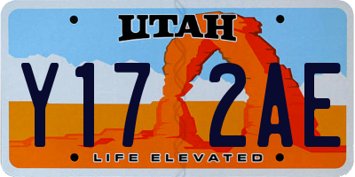 UT license plate Y172AE