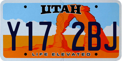 UT license plate Y172BJ
