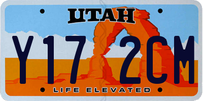 UT license plate Y172CM