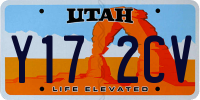 UT license plate Y172CV