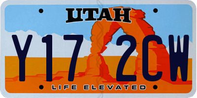 UT license plate Y172CW