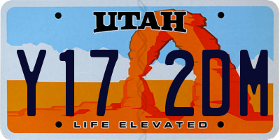 UT license plate Y172DM
