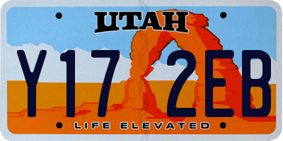 UT license plate Y172EB