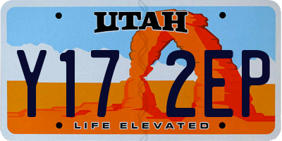 UT license plate Y172EP