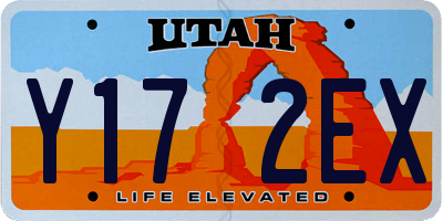 UT license plate Y172EX