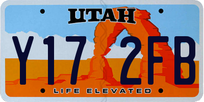 UT license plate Y172FB