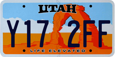 UT license plate Y172FF