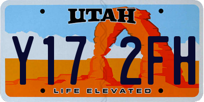 UT license plate Y172FH