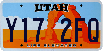 UT license plate Y172FQ