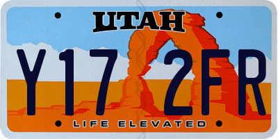 UT license plate Y172FR