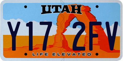 UT license plate Y172FV