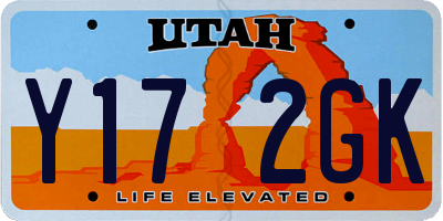 UT license plate Y172GK