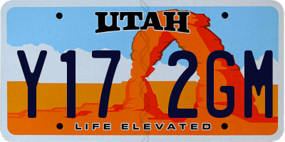 UT license plate Y172GM