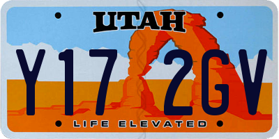 UT license plate Y172GV