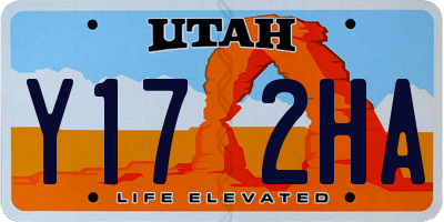 UT license plate Y172HA