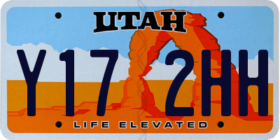 UT license plate Y172HH