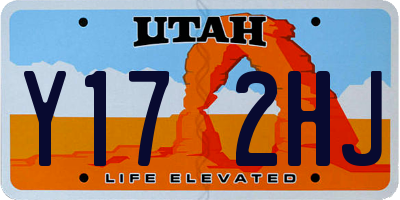 UT license plate Y172HJ