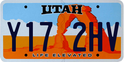 UT license plate Y172HV