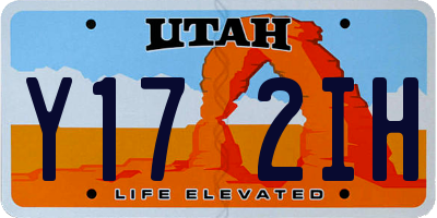UT license plate Y172IH