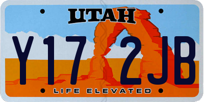 UT license plate Y172JB
