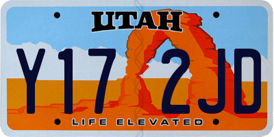 UT license plate Y172JD