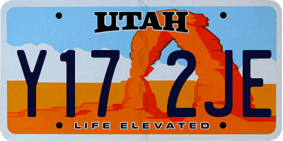 UT license plate Y172JE