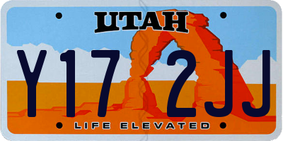 UT license plate Y172JJ