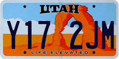 UT license plate Y172JM