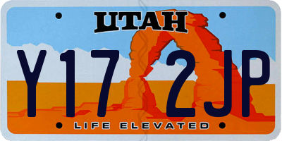 UT license plate Y172JP