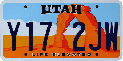 UT license plate Y172JW