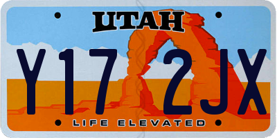 UT license plate Y172JX