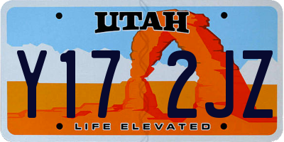 UT license plate Y172JZ
