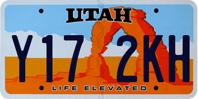 UT license plate Y172KH